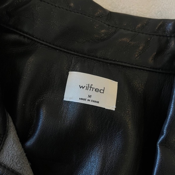 Wilfred Caroline Vegan Leather Shirt Dress - Picture 4 of 4